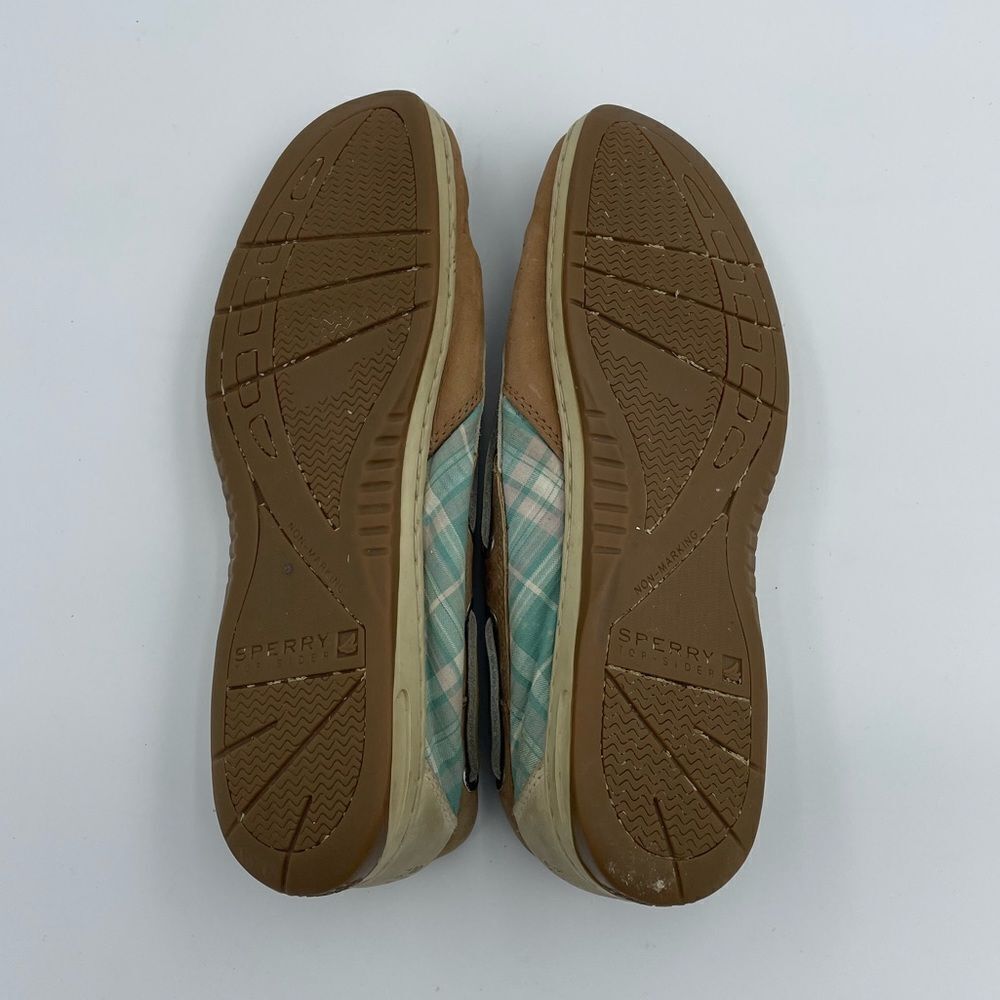 Sperry Top-Sider Women Leather Textile 2-Eye Flat Boat Shoes - Picture 5 of 6